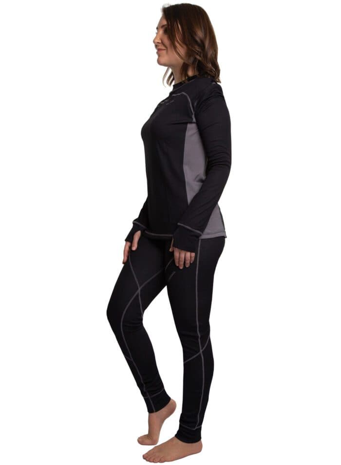 Primera Capa Polcool Unisex Negro Mujer