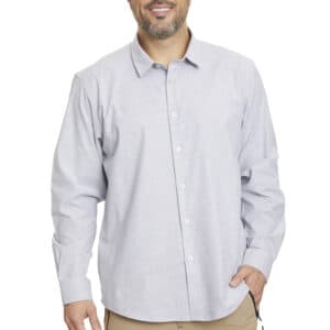 Camisa Dorian Oxford Spandex Gris
